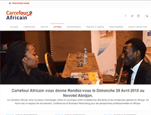 Tablet Screenshot of carrefourafricain.com